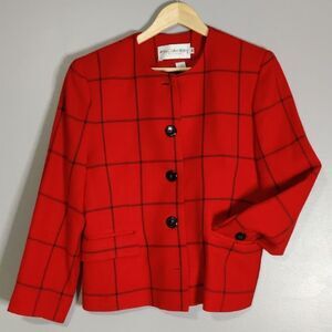 ⚓✔️JH Collectibles Plaid Blazer 100% Wool